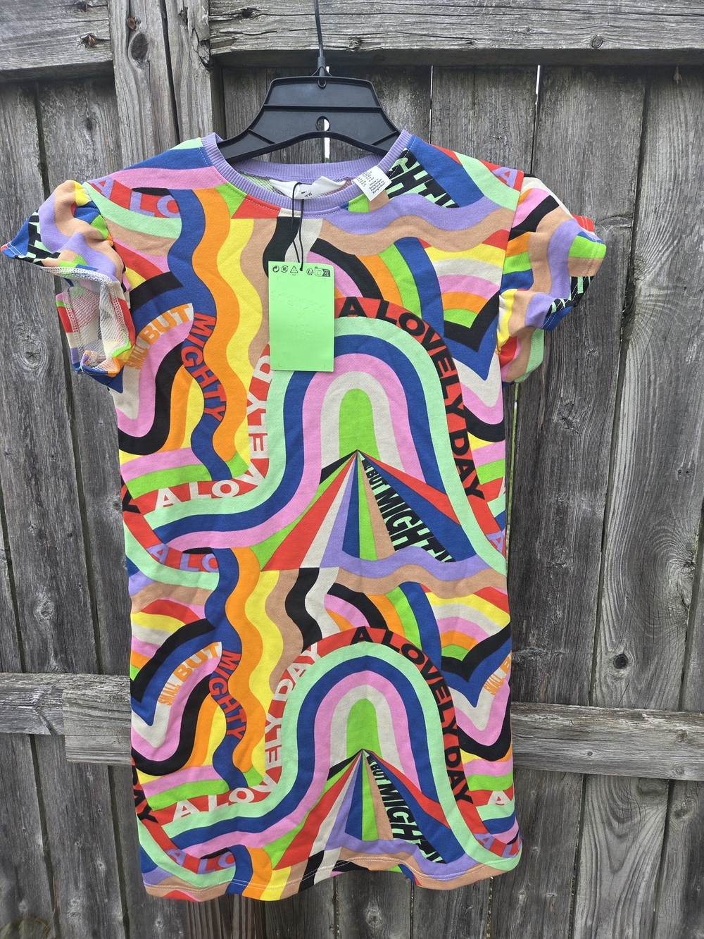 H&M Lakwena X Colorful Rainbow Print Kids Dress - Multicolor
